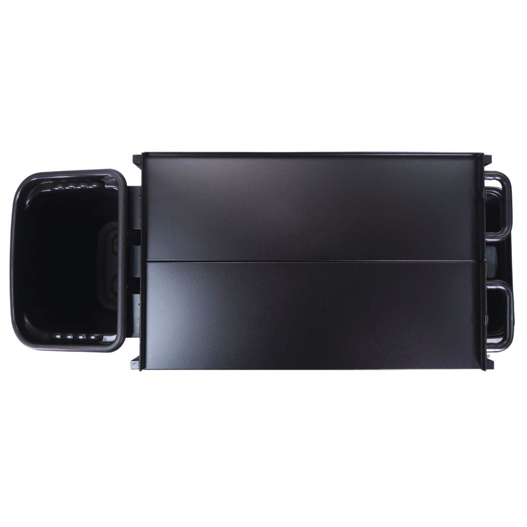 Master Grade Collapsible 3-Tier Utility Cart with Trash Hook - BC-3010