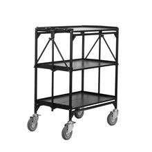 Master Grade Collapsible 3-Tier Utility Cart - BC-3000 Easy to move on uneven surfaces