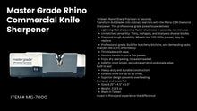 Rhino Commercial Knife Sharpener CBN Diamond Commercial Sharpener. MG-7000