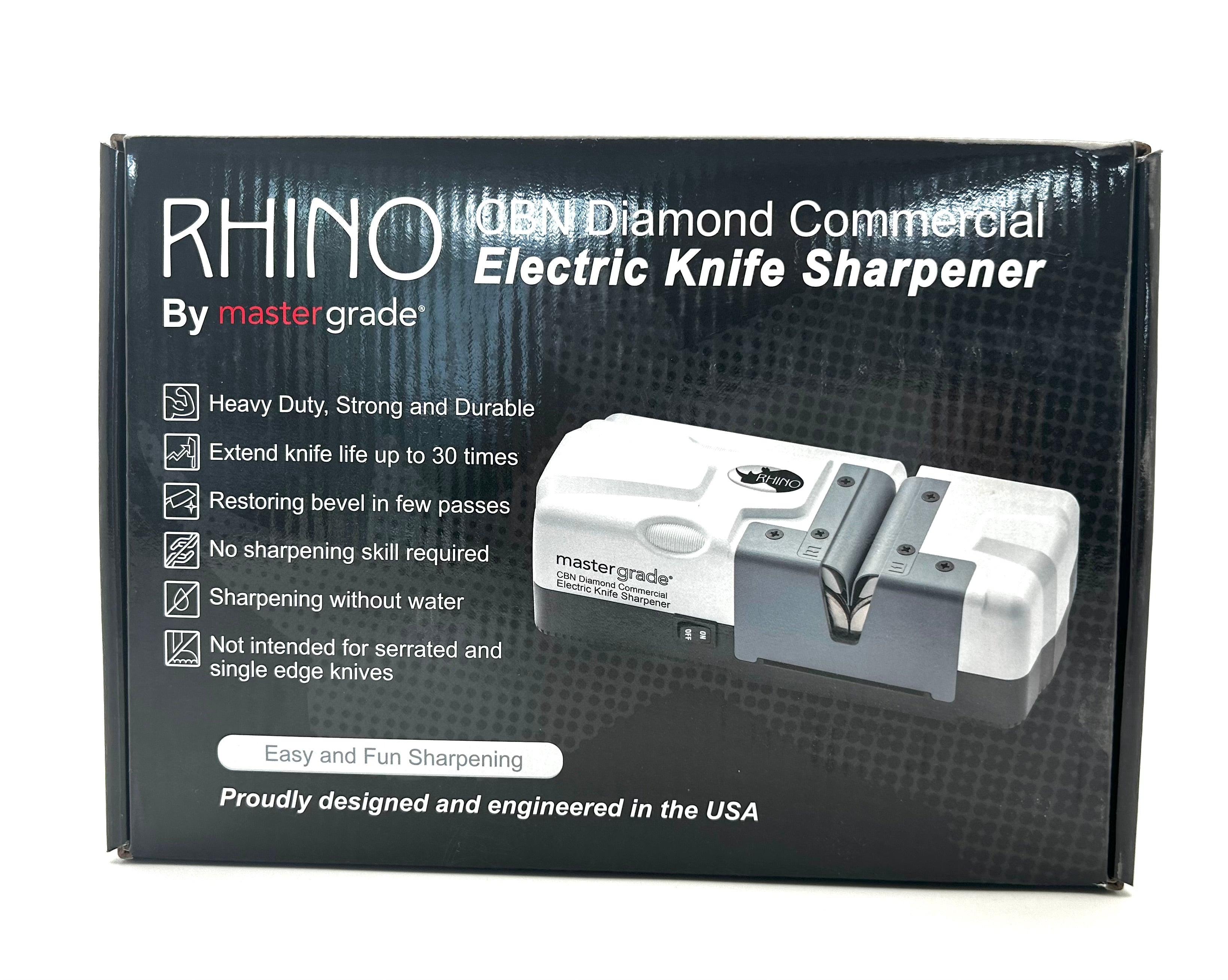 Rhino Commercial Knife Sharpener CBN Diamond Commercial Sharpener. MG-7000