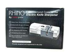 Rhino Commercial Knife Sharpener CBN Diamond Commercial Sharpener. MG-7000
