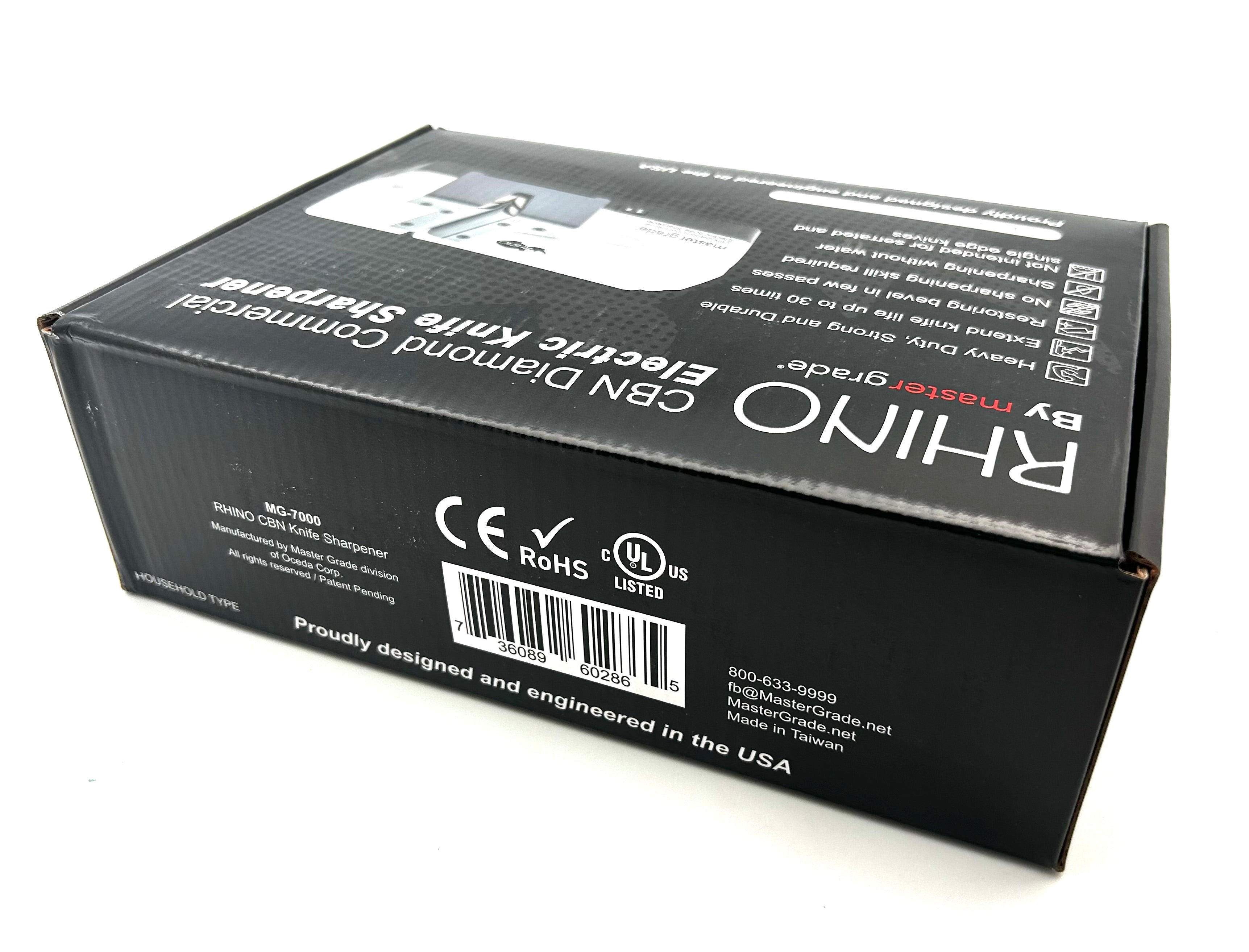Rhino Commercial Knife Sharpener CBN Diamond Commercial Sharpener. MG-7000