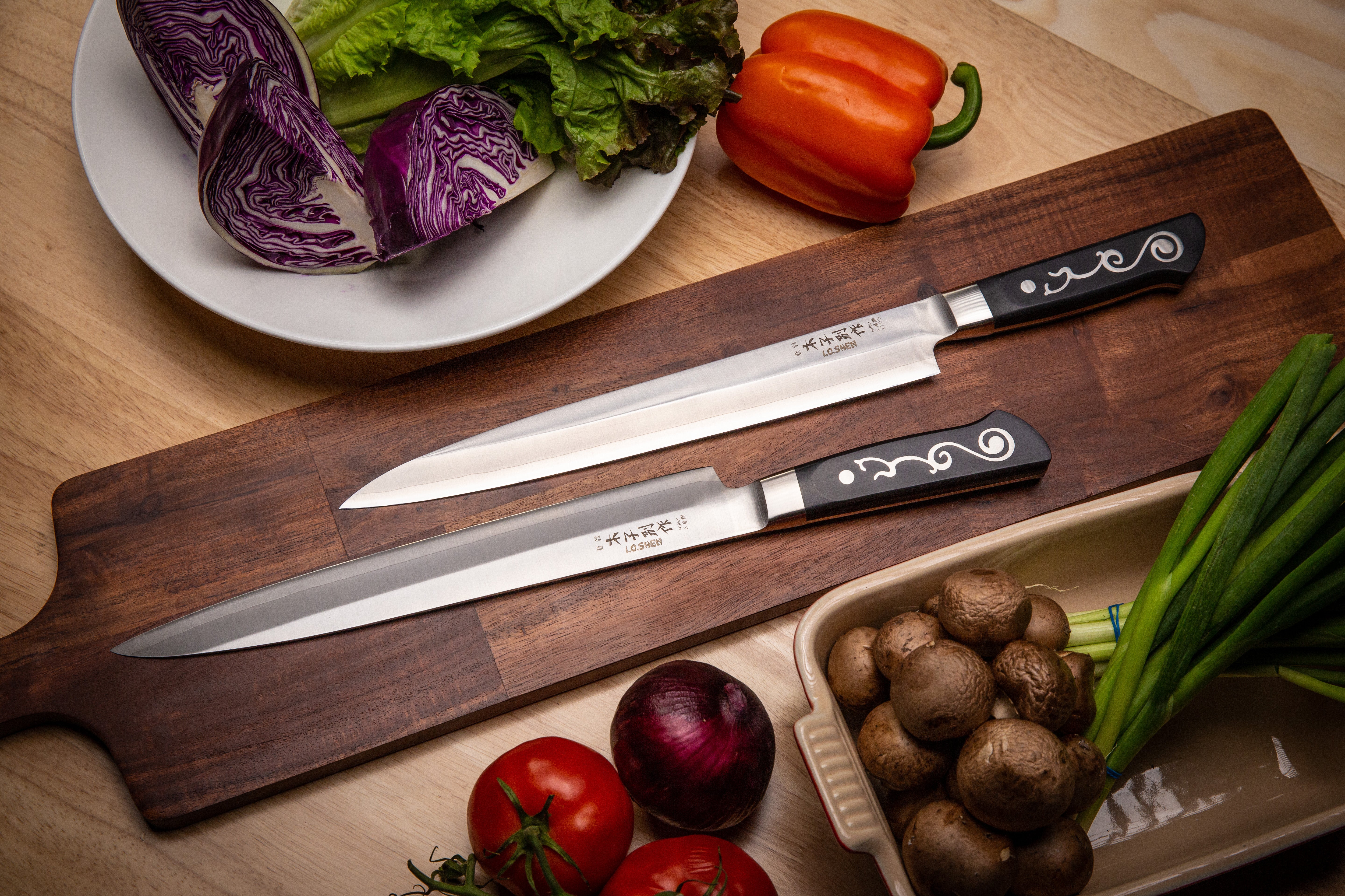 Japanese Sashimi Knife - 10 ¾" / 270 mm. 3033 Right  Handed-I.O. SHEN Master Grade Handcraft Laminated (Copy)