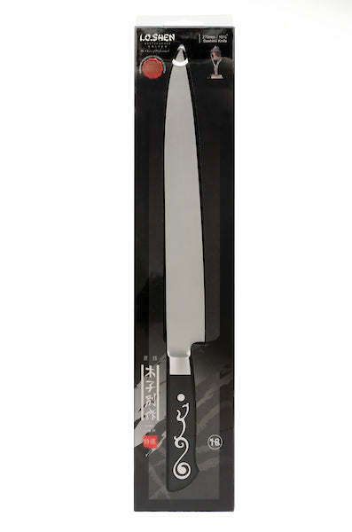I.O. SHEN Master Grade Handcraft Laminated Scimitar Knife - 12" / 300 mm Specialist Chef Knife