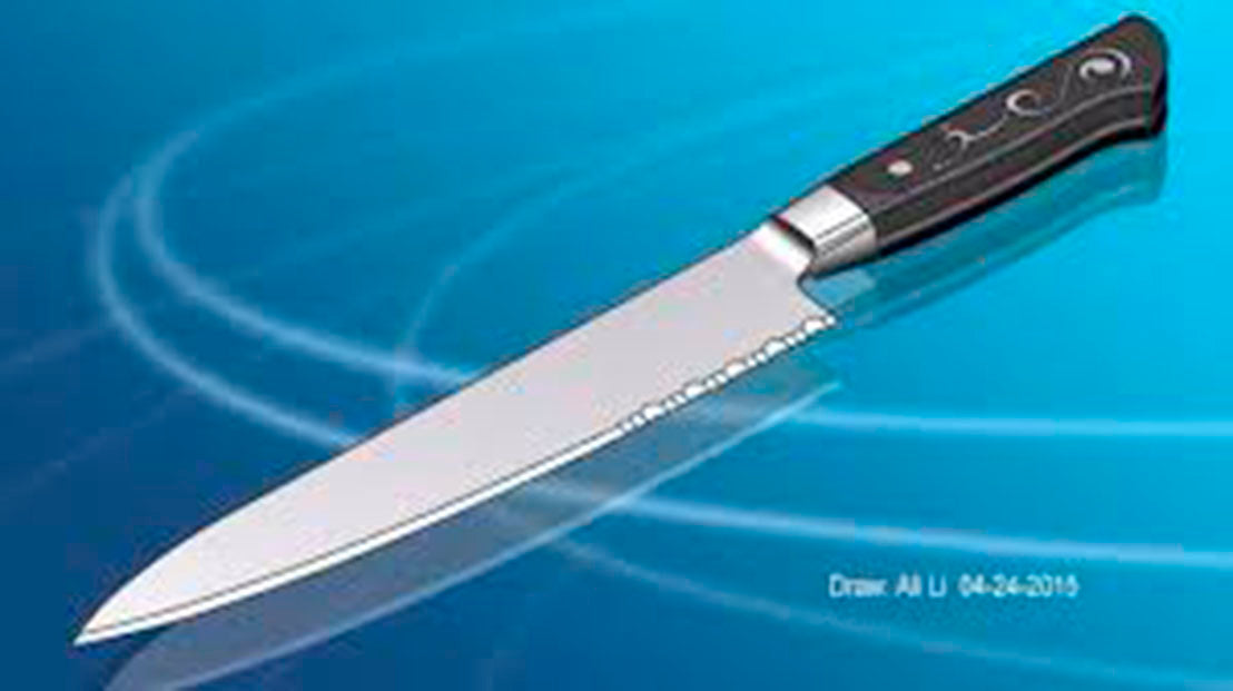 I.O. SHEN Master Grade Handcraft Laminated Chef Knife Pointed Paring - 4 Â¼" / 105 mm