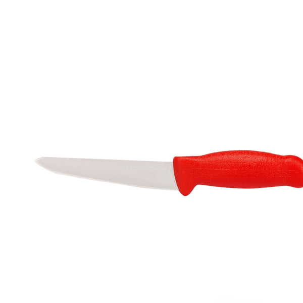 6"  Boss Butcher Chef Knife; HM-02-15 Red handle with Aus#8 Stainless Steel Knife (blade HRC approx. 56ª)