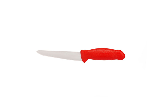 6"  Boss Butcher Chef Knife; HM-02-15 Red handle with Aus#8 Stainless Steel Knife (blade HRC approx. 56ª)