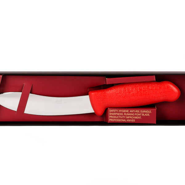 6" Skinning Butcher Chef knife; HM-01-15 Red Handle with Aus#8 Stainless Steel Knife (blade HRC approx. 56ª)