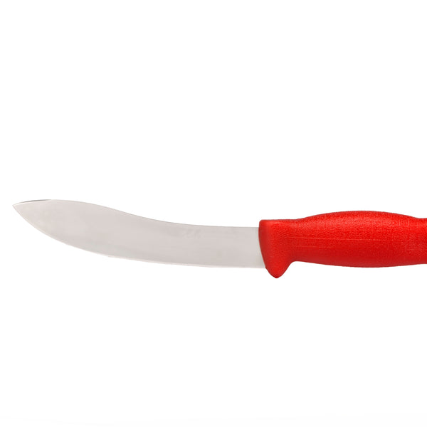 7" Skinning Butcher Chef Knife; HM-01-17 Red handle with Aus#8 Stainless Steel Knife (blade HRC approx. 56ª)