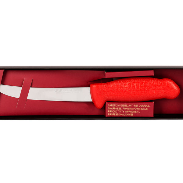 6" Trimming Butcher Chef Knife; HM-04-15 Red Handle with Aus#8 Stainless Steel Knife (Blade HRC approx. 56ª)