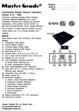 Commercial Induction Cooker, IC-1010  120V 1,300W; 10 level power; size: 11.9