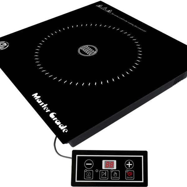 Commercial Induction Cooker, IC-1010  120V 1,300W; 10 level power; size: 11.9" X 11.9" X 3"; ETL sanitation.