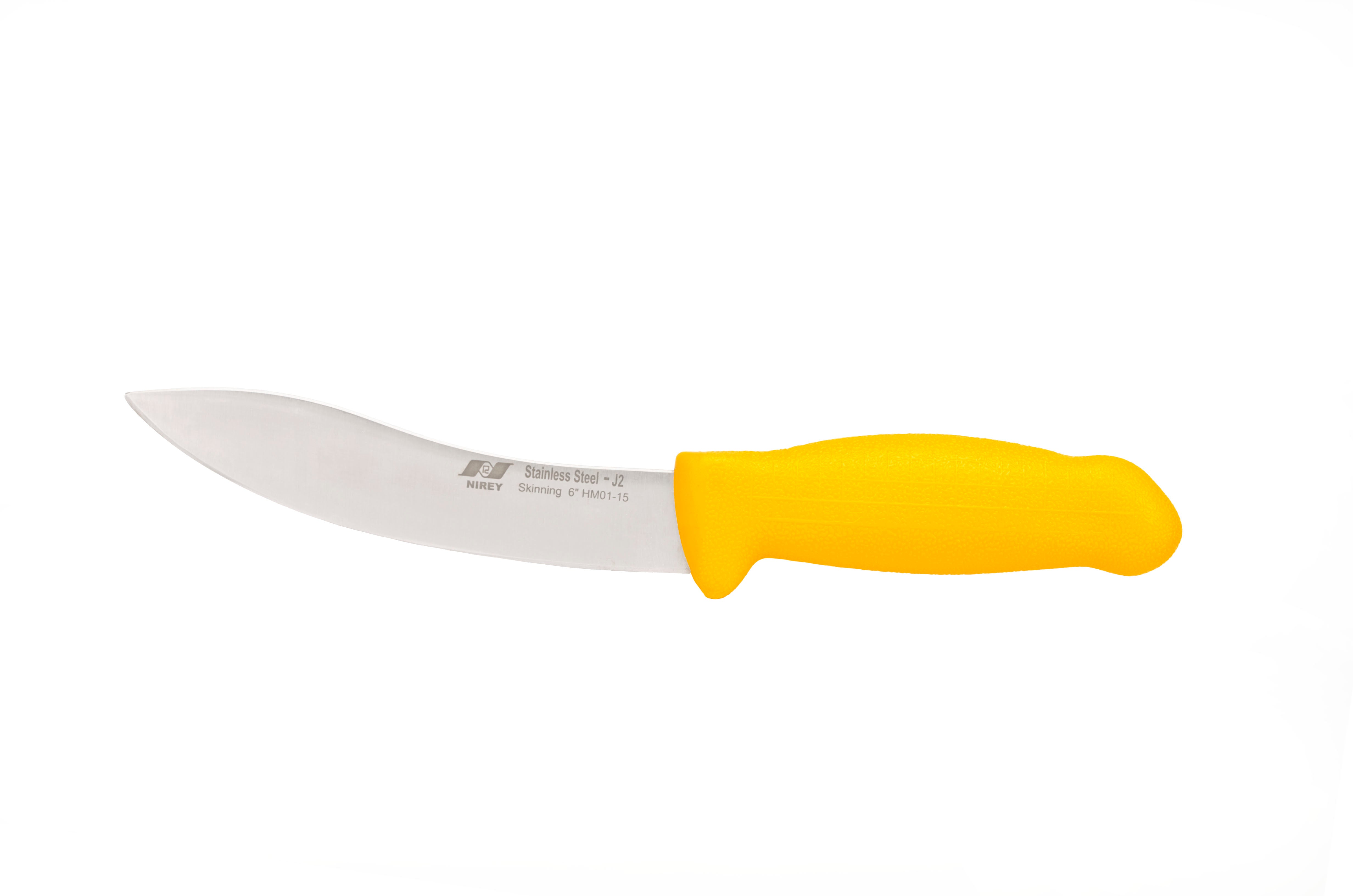 6" Skinning Butcher Chef Knife; F-J2-0115-KP Yellow Handle with 420plus Stainless Steel Knife (blade HRC Approx. 48ª)