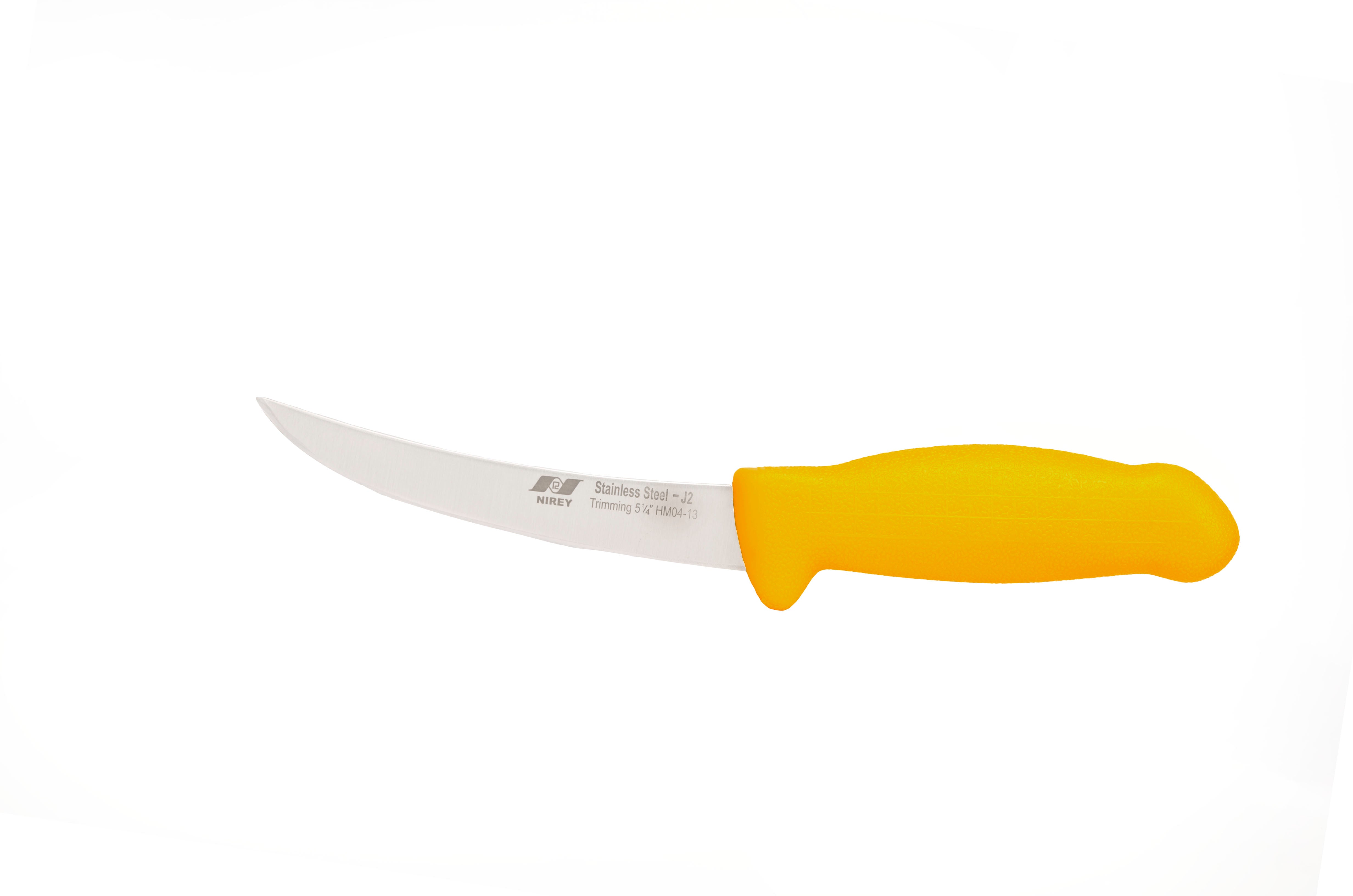 5½" Trimming Butcher Chef Knife;  F-J2-0413-KP Yellow Handle with 420plus Stainless Steel Knife (Blade HRC approx. 48ª)