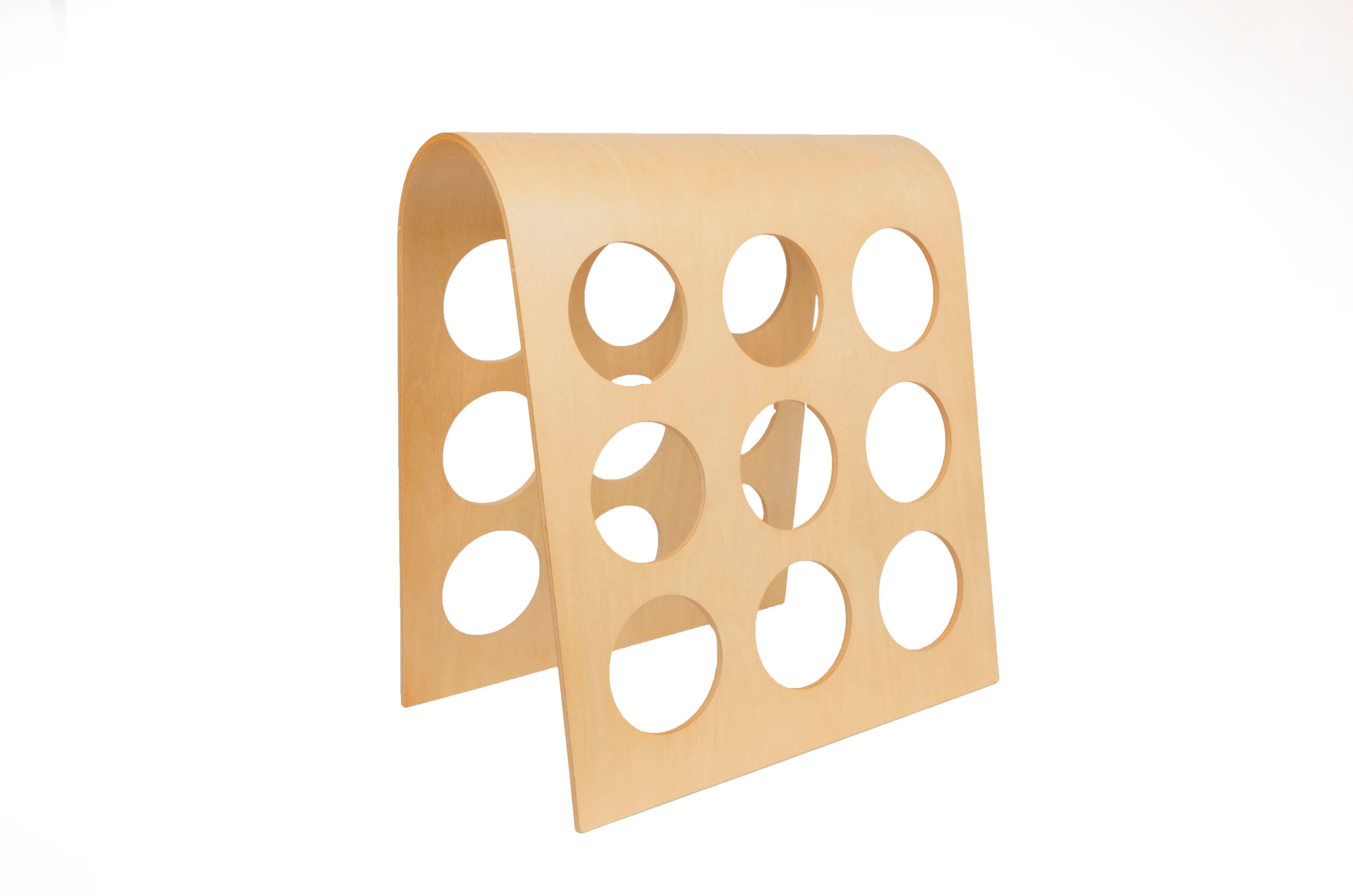 Wine Rack  FU-3505 European Design Bordeaux 9-bottle Modular Hardwood ,Philippine Mahogany.