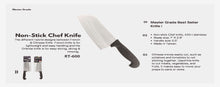 Chef Knife  New Style Non-Stick Stainless Steel RT-600  (blade harness rockwell 48°)