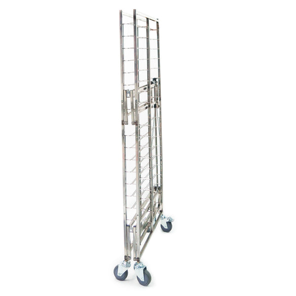 Folding Pan Rack, PR-7000 304 Stainless Steel, End Load, hold 20 full size pans