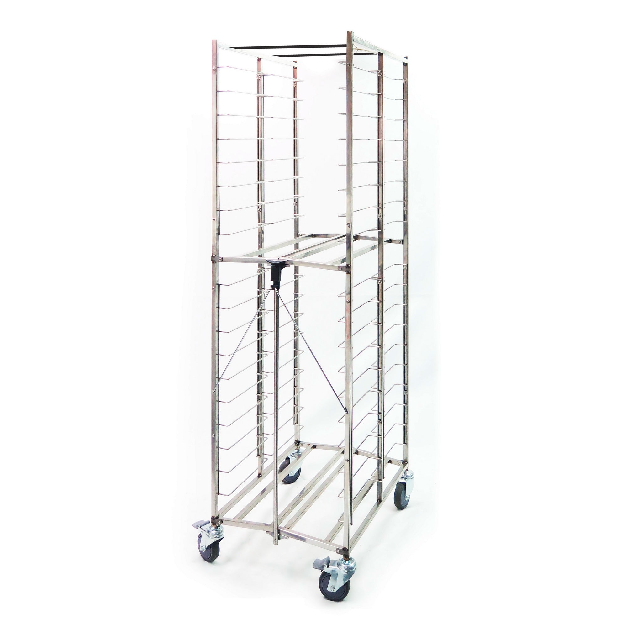 Folding Pan Rack, PR-7000 304 Stainless Steel, End Load, hold 20 full size pans