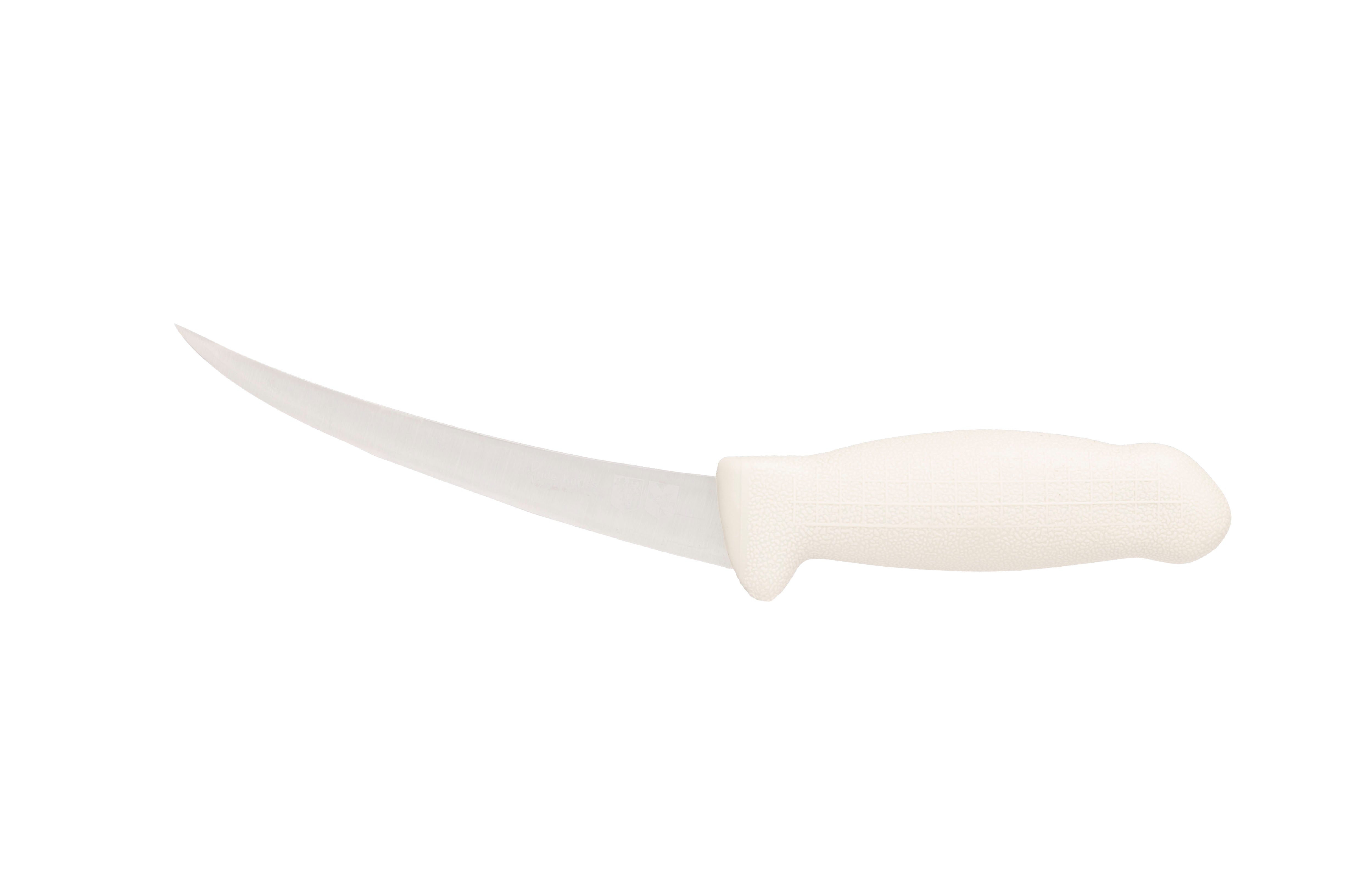 6" Flexy Boning Butcher Chef Knife; F-SL3-0315-KR Light Grey handle with 3-layer Premium