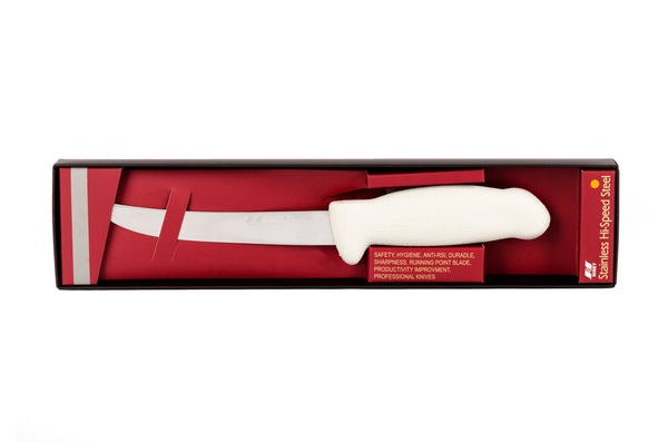 6" Trimming Butcher Chef Knife; F-SL3-0415-KR Light Grey Handle with 3-layer Premium