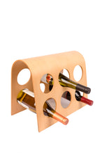 Wine Rack  FU-3502 European Design Bordeaux 6-bottle Modular Hardwood, Philippine Mahogany.