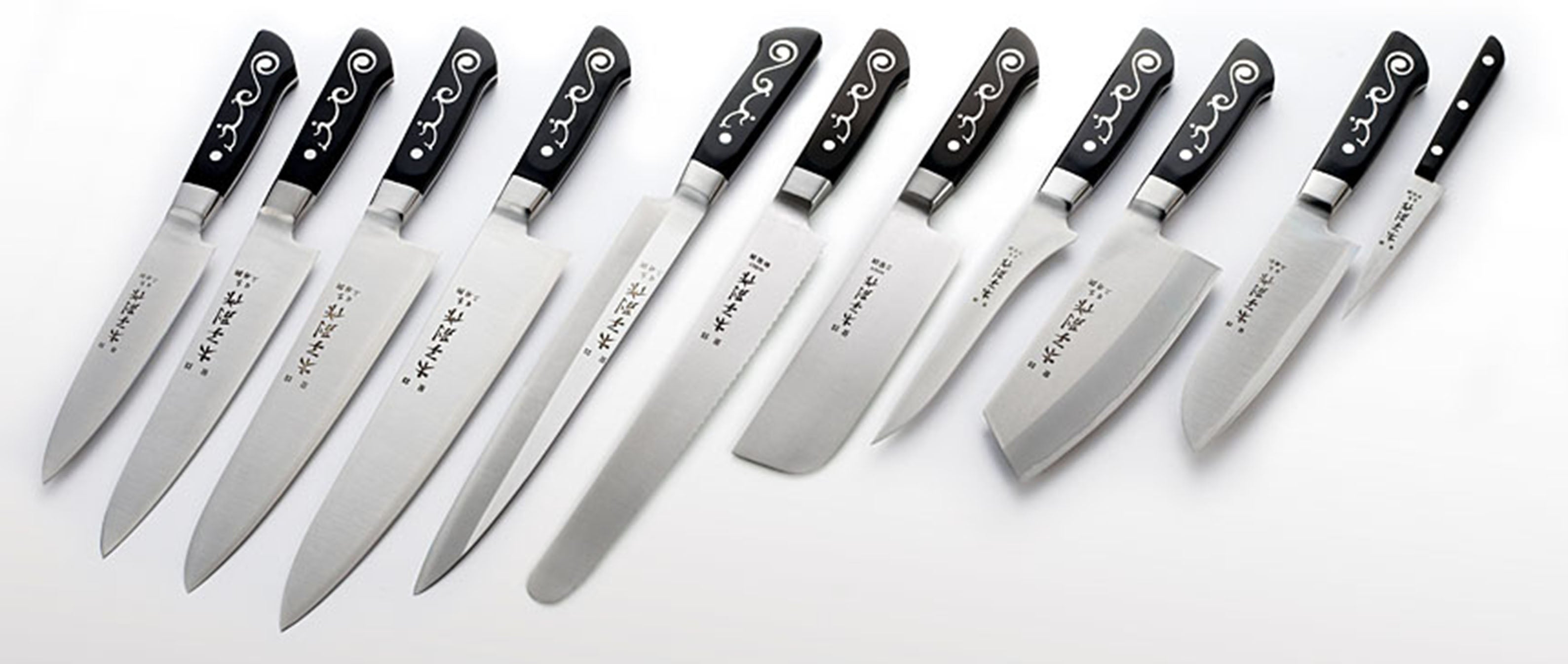 I.O. SHEN Master Grade Handcraft Laminated Chef Knife 3 Knife Gift Set