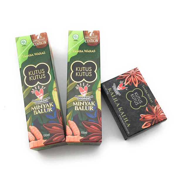 Beli 2 botol Minyak Herbal Kutus-Kutus DAPATKAN 1 SABUN KALILA GRATIS