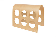 Wine Rack  FU-3502 European Design Bordeaux 6-bottle Modular Hardwood, Philippine Mahogany.